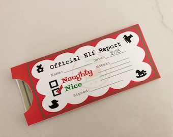 Elf Report - Afdrukbare geldhouder - Kousvuller
