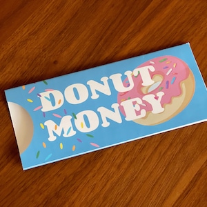 Donut Funny Money Holder - Download para impressão