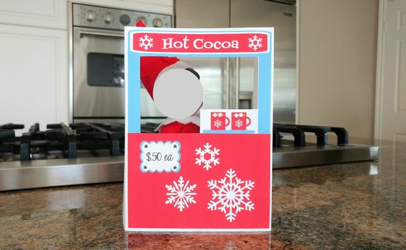 Elf Sized Hot Cocoa Stand Printable