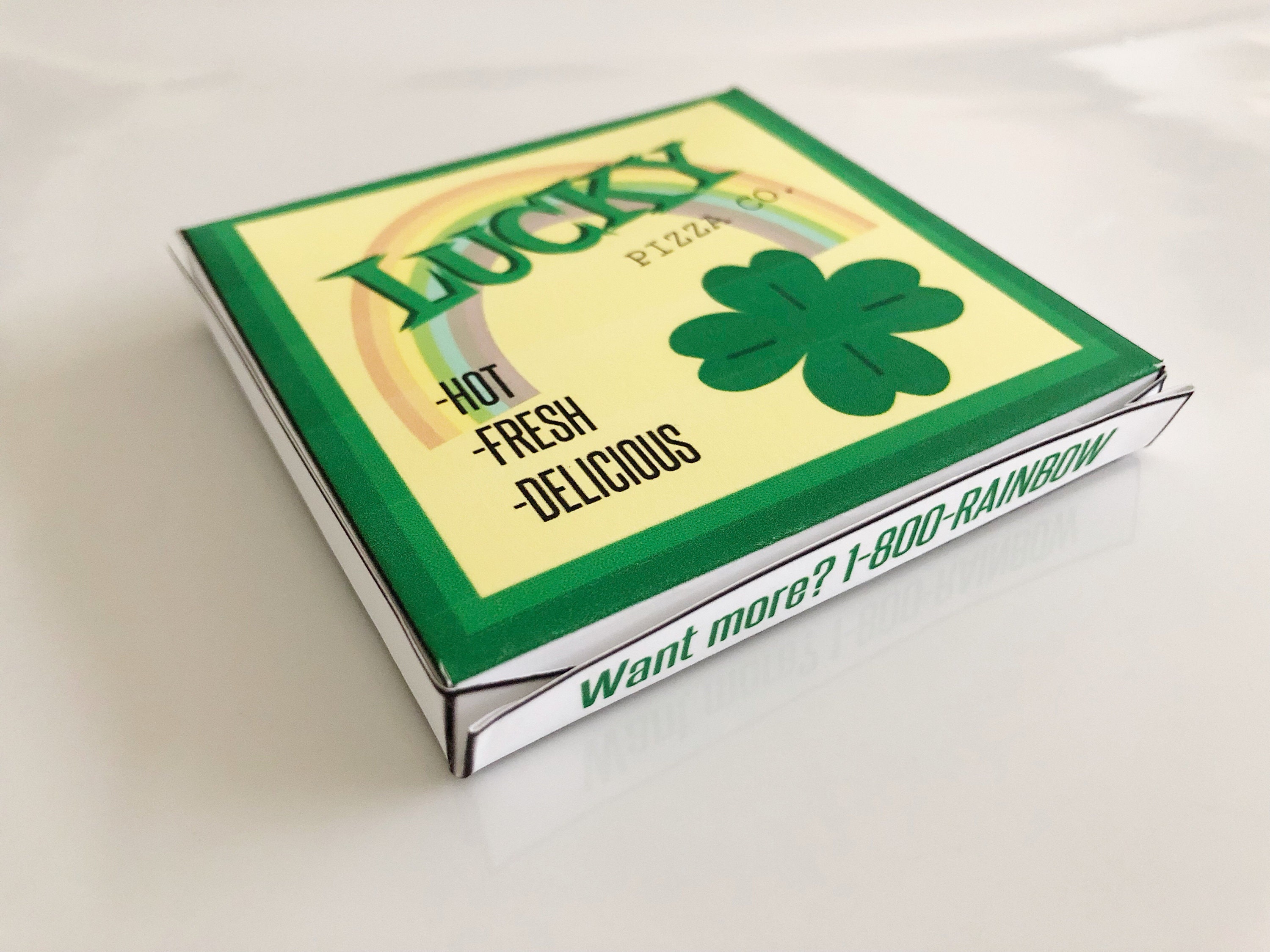 Leprechaun Trap Printables Pizza Box and Signs Etsy