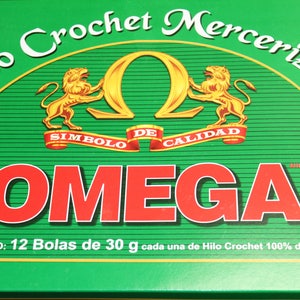 2 Bolas de Crochê Omega #10 na cor Branca ou Várias Cores 2 Bolas de Hilo Crochê de Omega