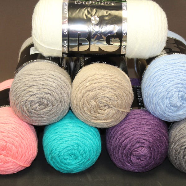 Omega Big Yarn Various Colors Set #2 Estambre Omega Big