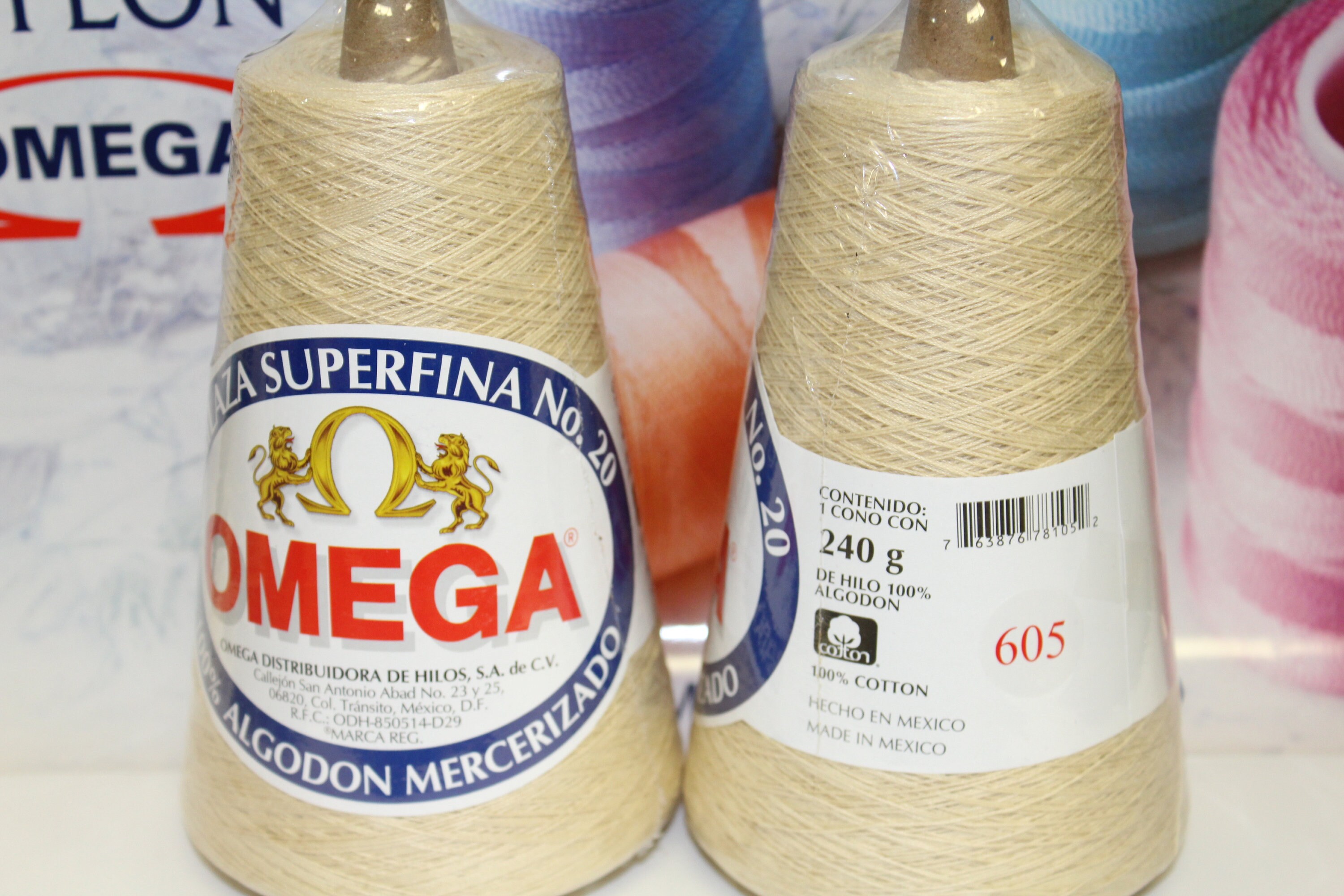 Hilos Omega - Hilo CROCHET OMEGA para tejer con ganchillo. En números, 5,  10, 20, 30, 40, 50 y 60, fabricado con los mejores algodones. 100% algodón  mercerizado.