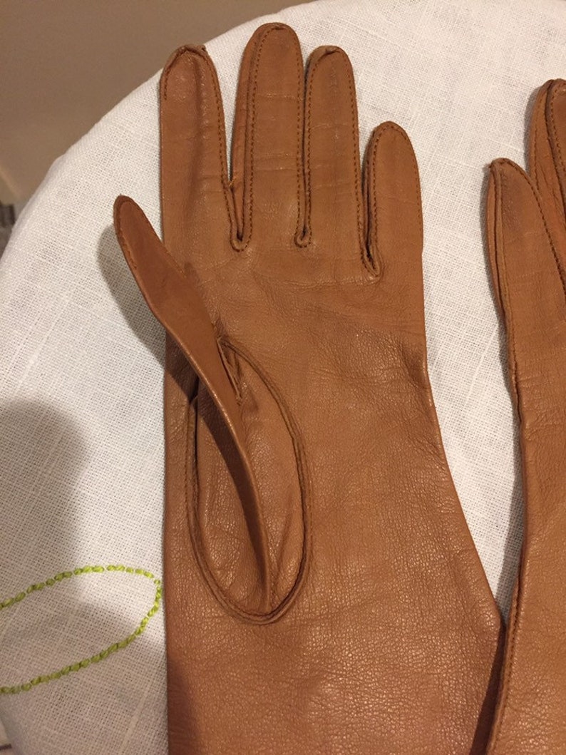1940s Gauntlet Style Short Leather Driving Gloves Made by - Etsy
