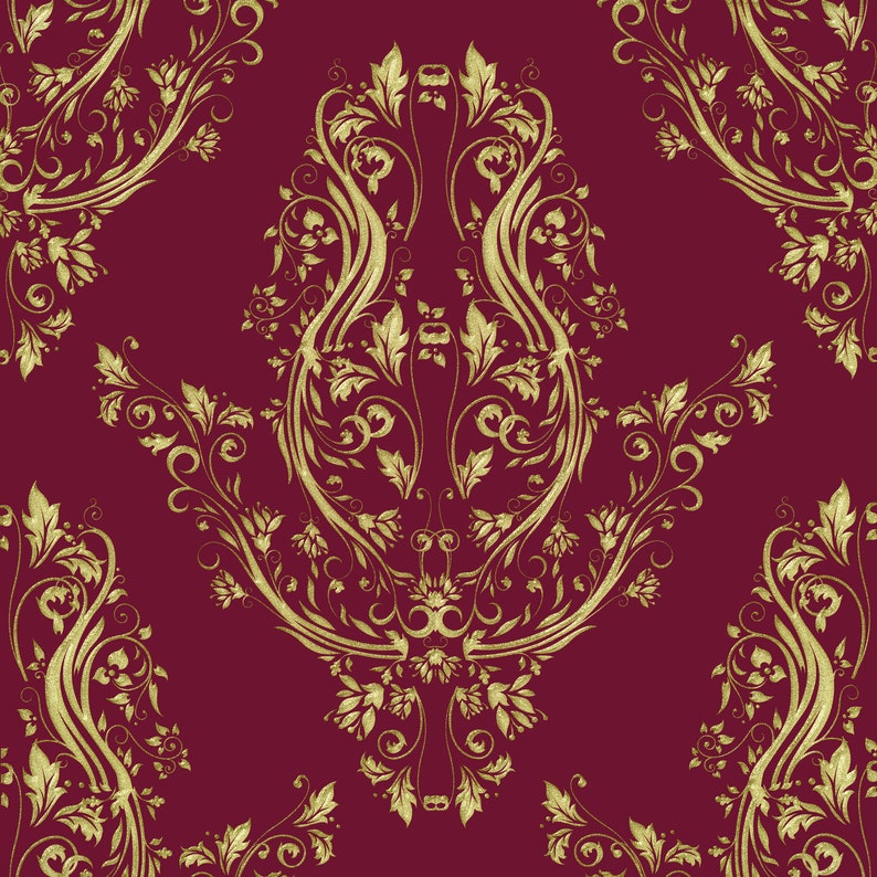 Maroon Scrapbook Paper Origami Paper Wrapping Paper Printable Etsy