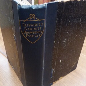 Elizabeth Barrett Browning Poems Vintage Hardback Book Collected Poems with a Memoir by John Ingram