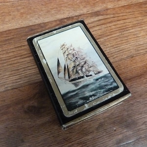 Vintage Waddingtons Tall Ship Playing Cards for Poker and other games Made in England