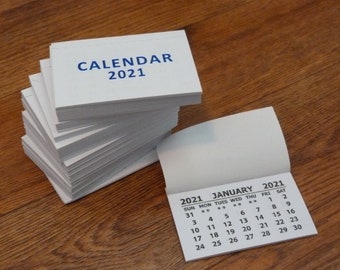 Mini Tear Off Calendar Etsy