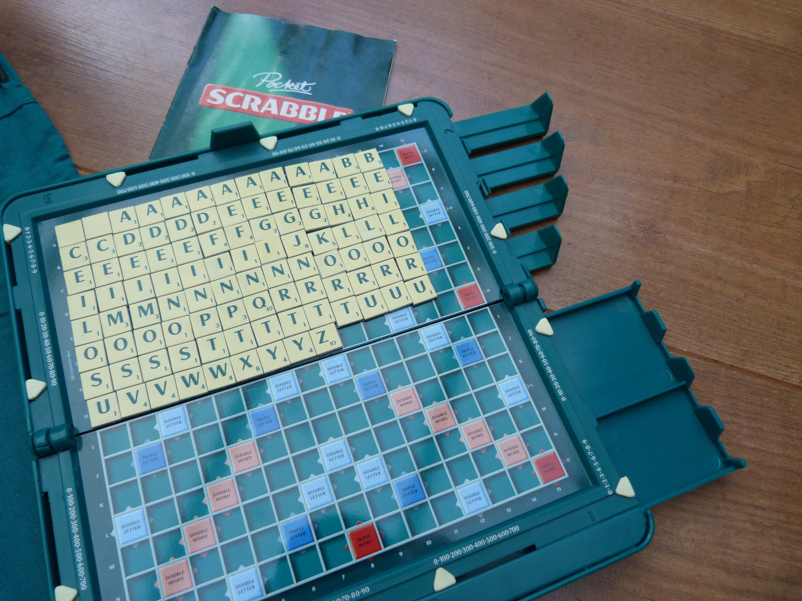 Vintage Pocket Scrabble Magnetic Set Hard Plastic Folding - Etsy