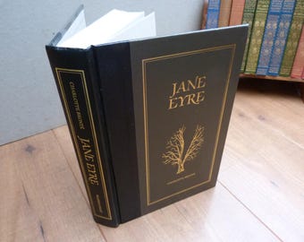 Charlotte Bronte Jane Eyre Hardback Edition Faux Leather Vintage Book Very good Condition