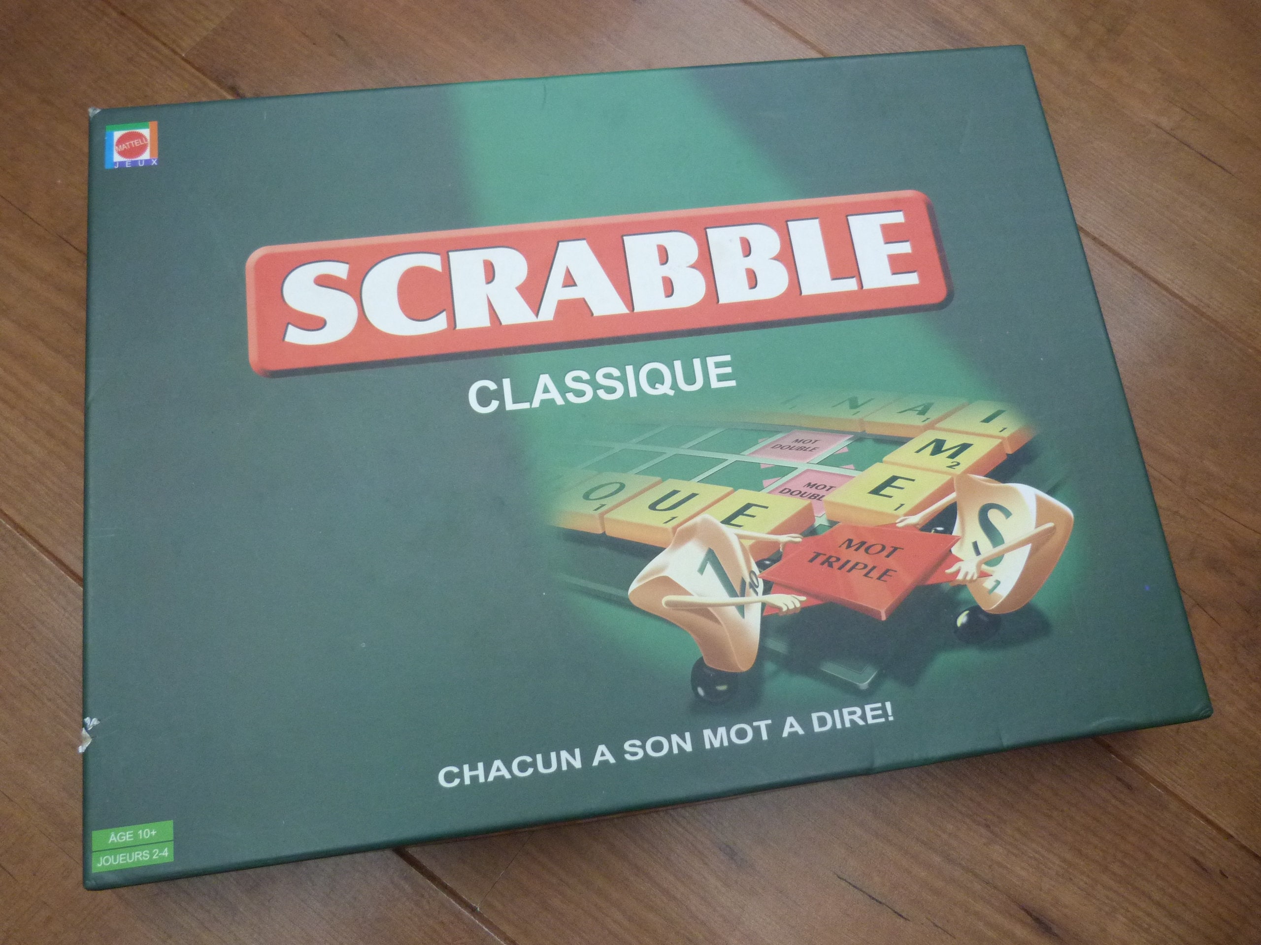 FRENCH Scrabble Classique Vintage Set, Complete Game With French