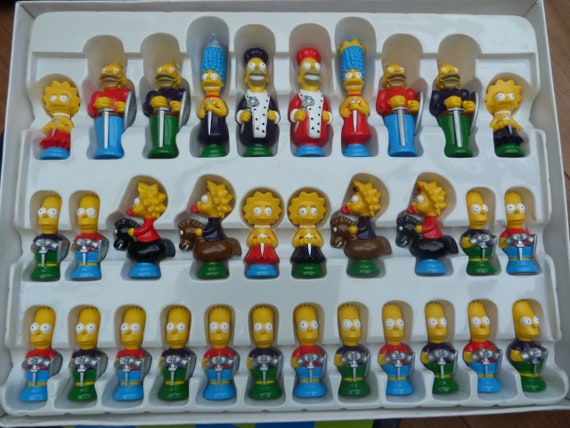Simpsons 3-D Chess Set by The Simpsons : Amazon.sg: Toys