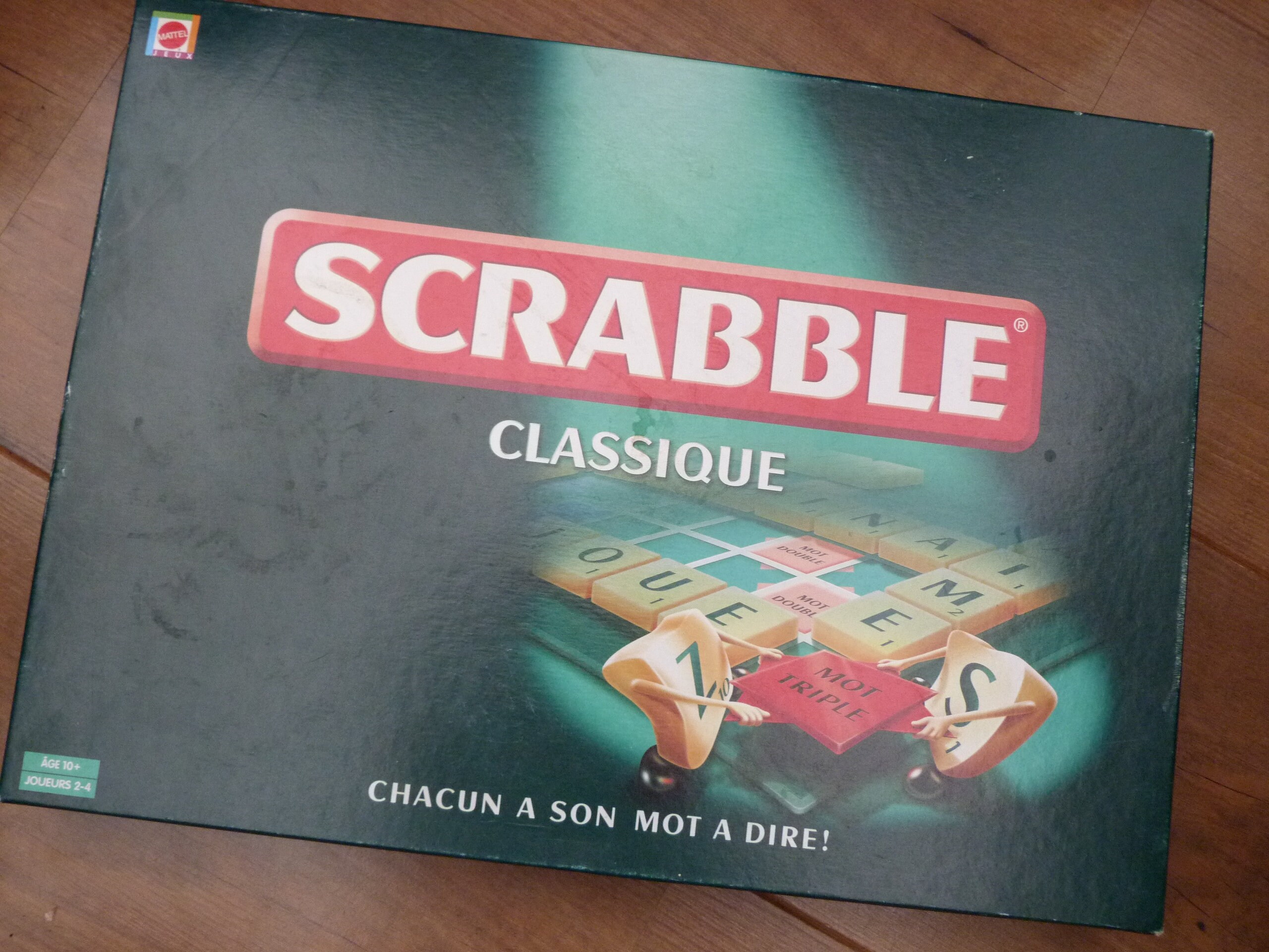 FRENCH Scrabble Classique vintage set, complete game with French Language  board dated 1999