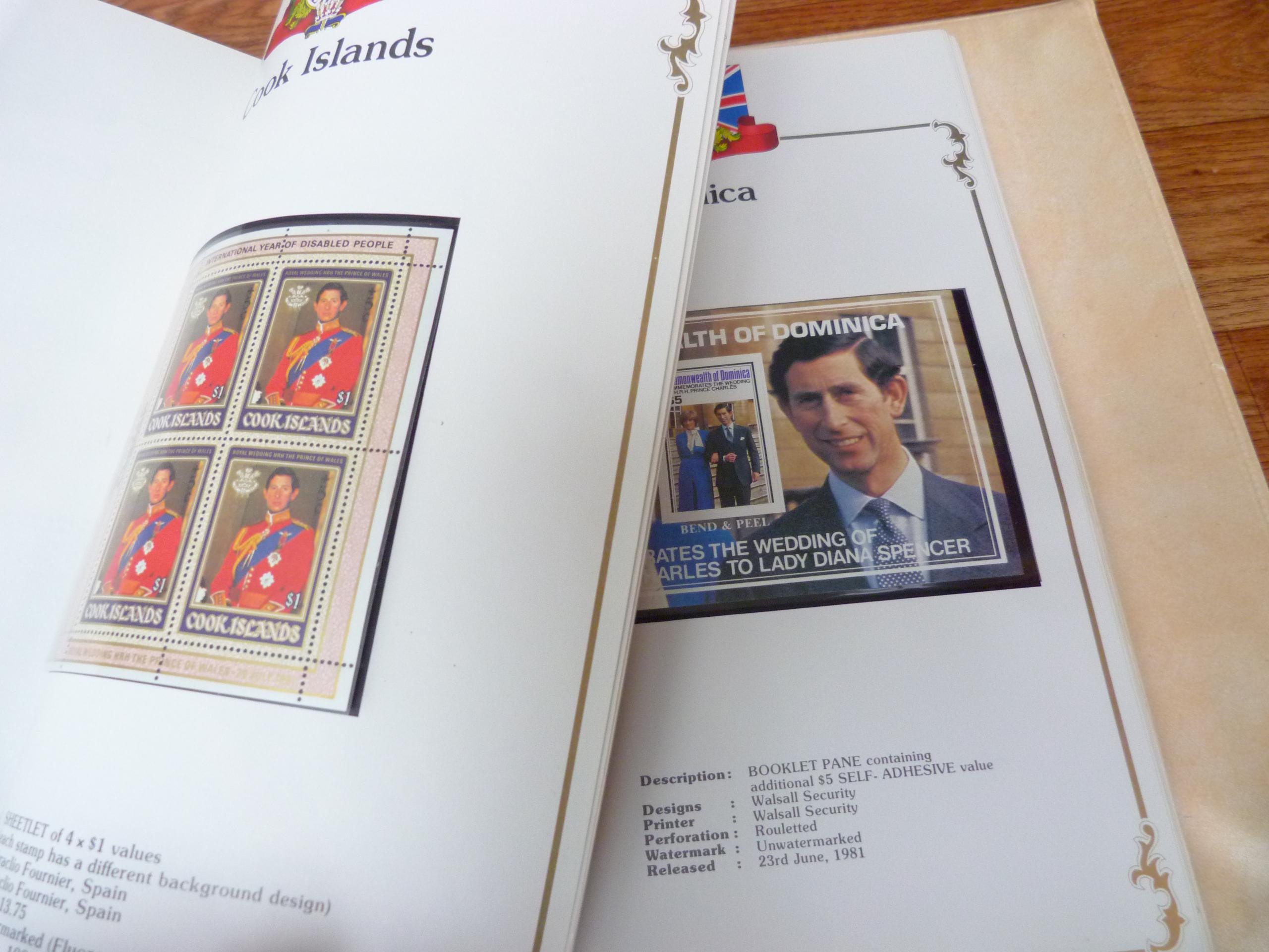 1981年チャールズ皇太子とダイアナ妃のロイヤルウェディング記念切手