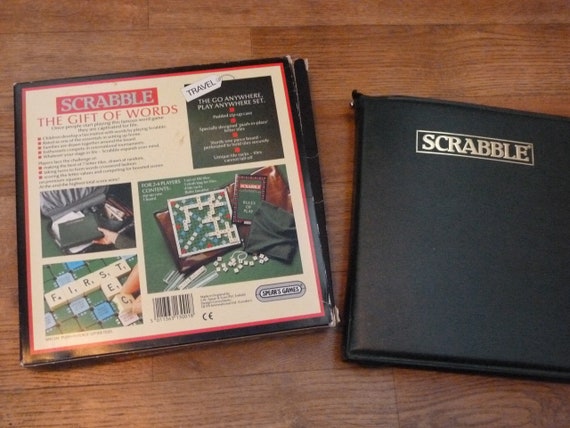 Vintage Voyage Scrabble - Travel - French Ed - Instructions, Board & Pieces  g ow