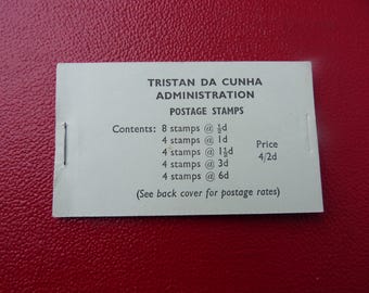 Tristan da Cunha 24 Mint Stamps in Booklet 1965 QE2 British Commonwealth Genuine Collectable Unused Postage Stamps
