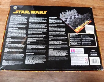 Vintage Star Wars Saga Edition 3D Chess Set With Folding Board