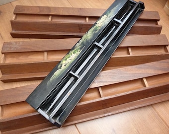 Vintage Mahjong Racks Set of 4 hold Larger Tiles 18 Inches long