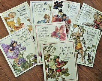 Flower Fairies Collection of Eight Hardback Illustrated books 1990s Cicely Mary Barker 8 Book set