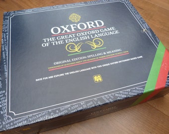 Vintage The Great Oxford Game of the English Language Spelling and Meaning complete original game English word board game