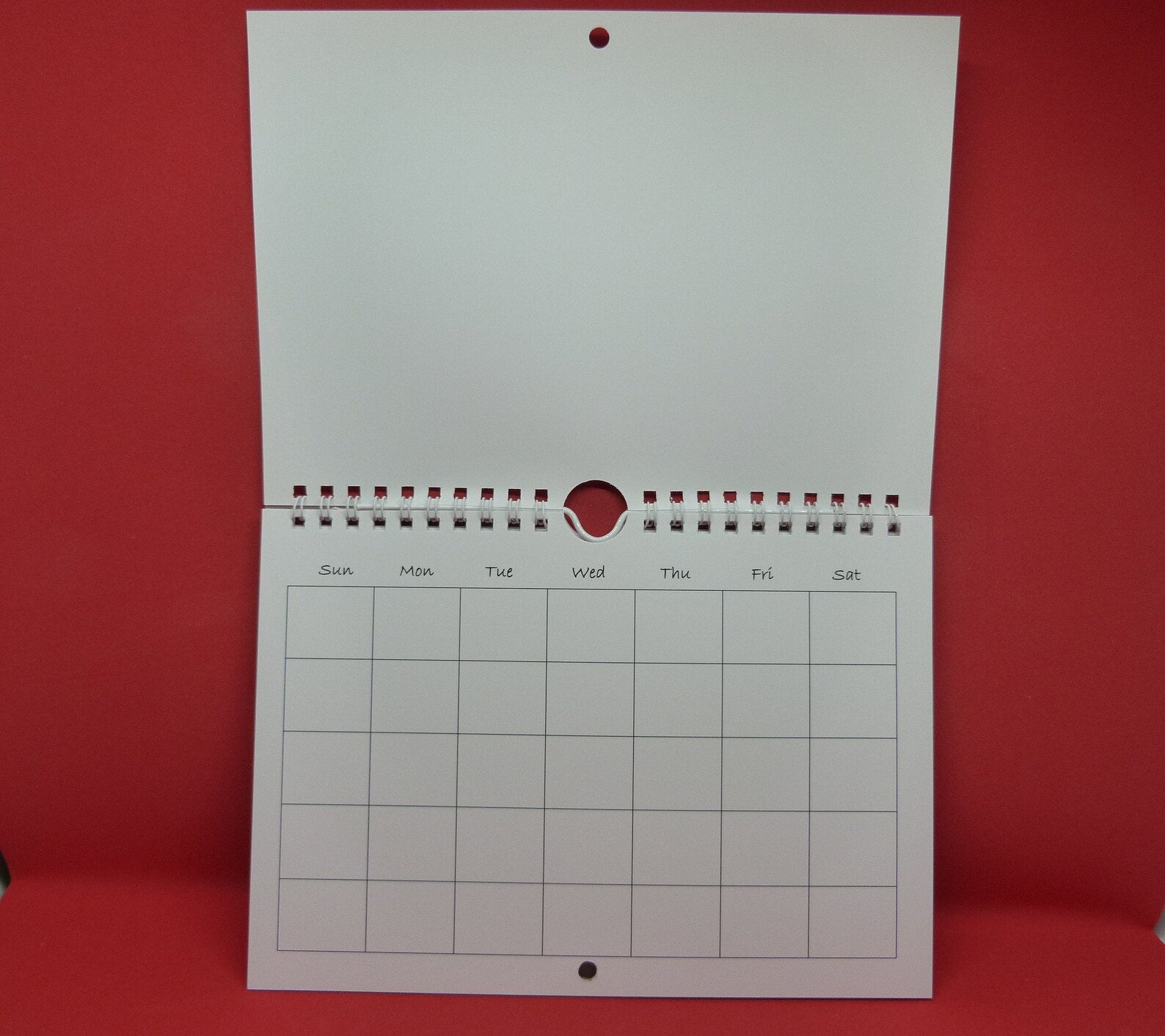 Blank Any Year Calendar wire spiral bound 12 sheets plus 2 Etsy