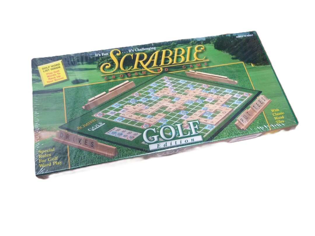 SEALED Scrabble Golf Edition Original Board Game With Wooden Letters ...