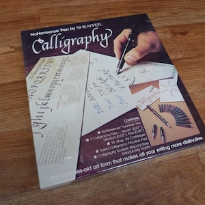 Vintage SEALED Sheaffer Calligraphy Set NoNonsense pen and nibs unopened 1990s fountain pen set