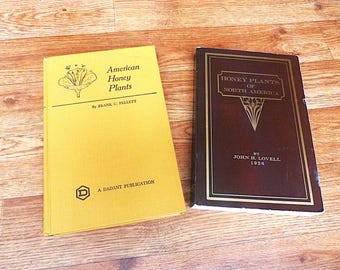Beekeepers American Honey Plants vintage books choose Pellett or Lovell Beekeeping Gardening books