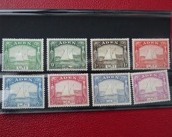 Collection of Aden Mint Stamps 1937 King George VI British Commonwealth Genuine Collectable Postage Stamps