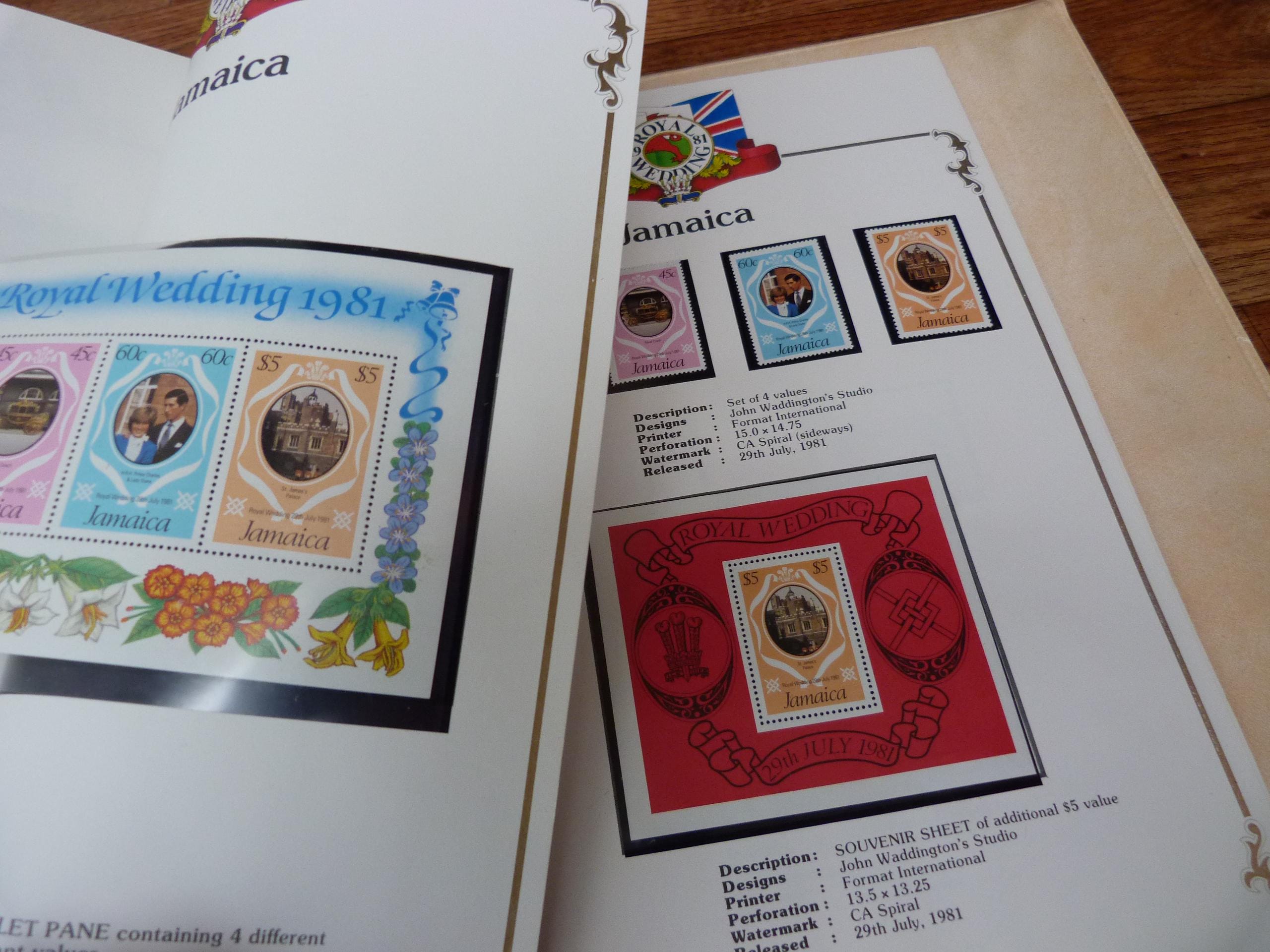 1981年チャールズ皇太子とダイアナ妃のロイヤルウェディング記念切手