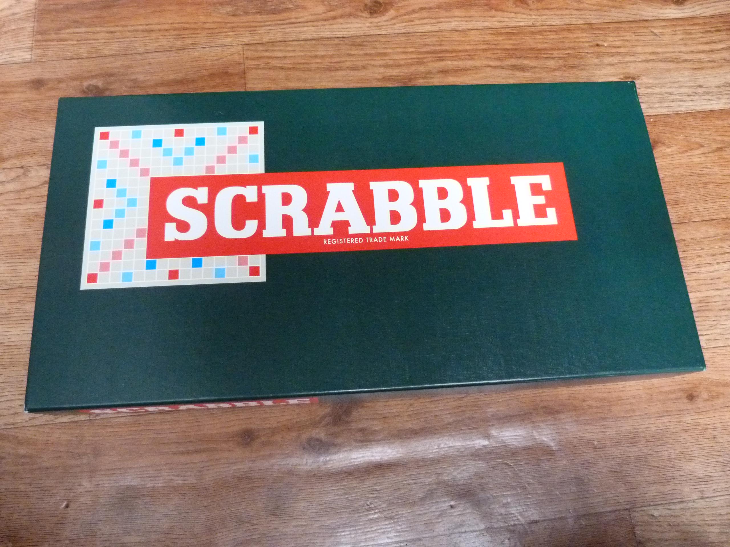 Scrabble Classic Complete Game With Wooden Letters Green Box Design ...