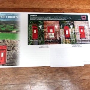 GB 2009 Post Boxes Miniature Sheet First Day Cover
