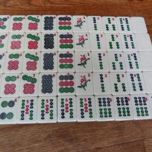 MAHJONG COMPLET VINTAGE GIBSON GAMES 3X23X17,5 cm OCCASION