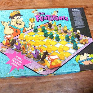 フリントストーン　チェス　レトロゲーム The Flintstones Board Game - Etsy