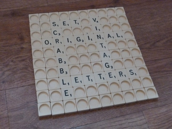 Scrabble Vintage Letter Tiles Genuine Game Replacement Pieces Crafts You  Pick