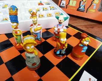 その他 The Simpsons 3D Chess set Vintage 1997 the Simpsons 3D Chess Set: Full Color