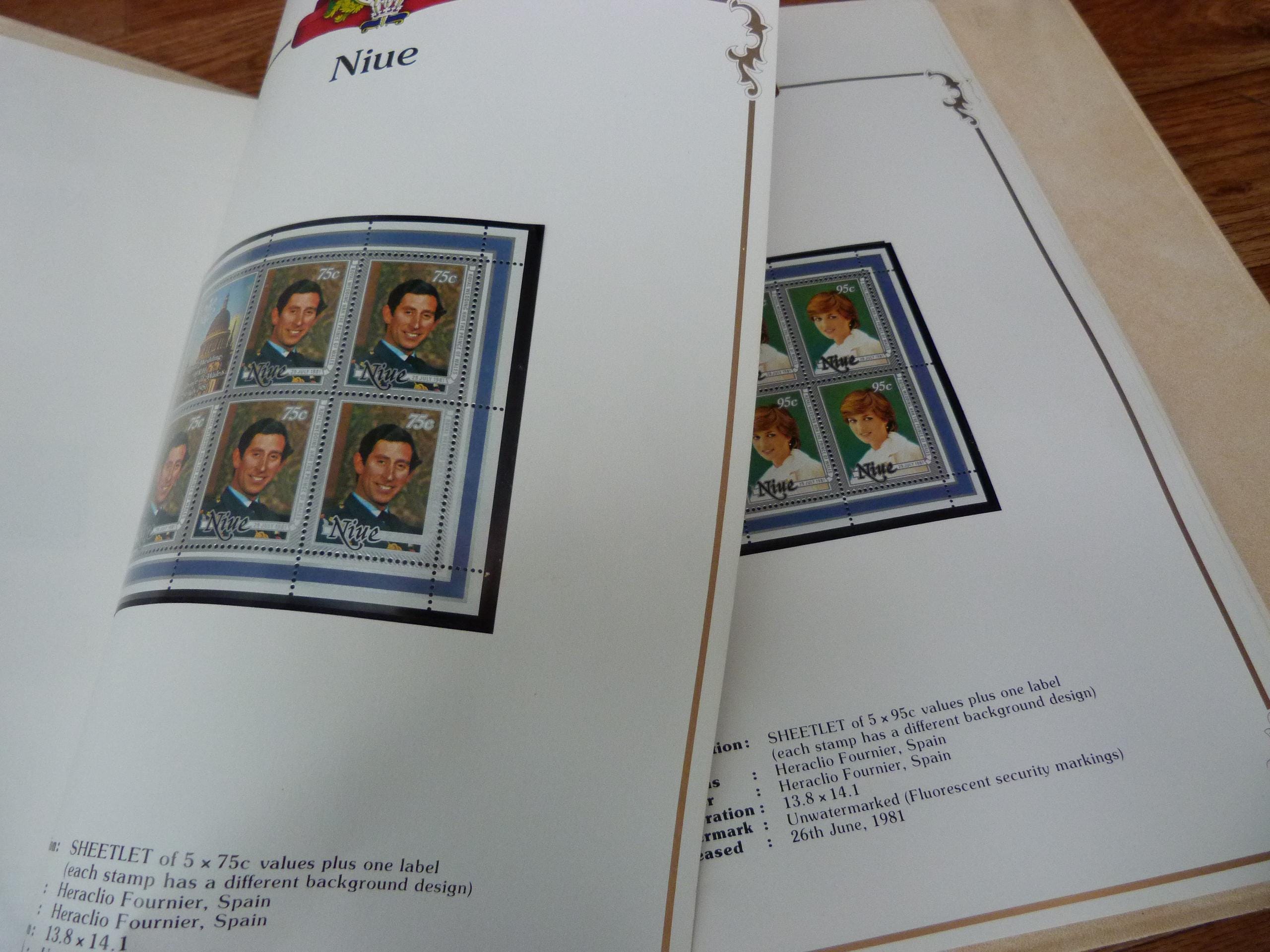 1981年チャールズ皇太子とダイアナ妃のロイヤルウェディング記念切手