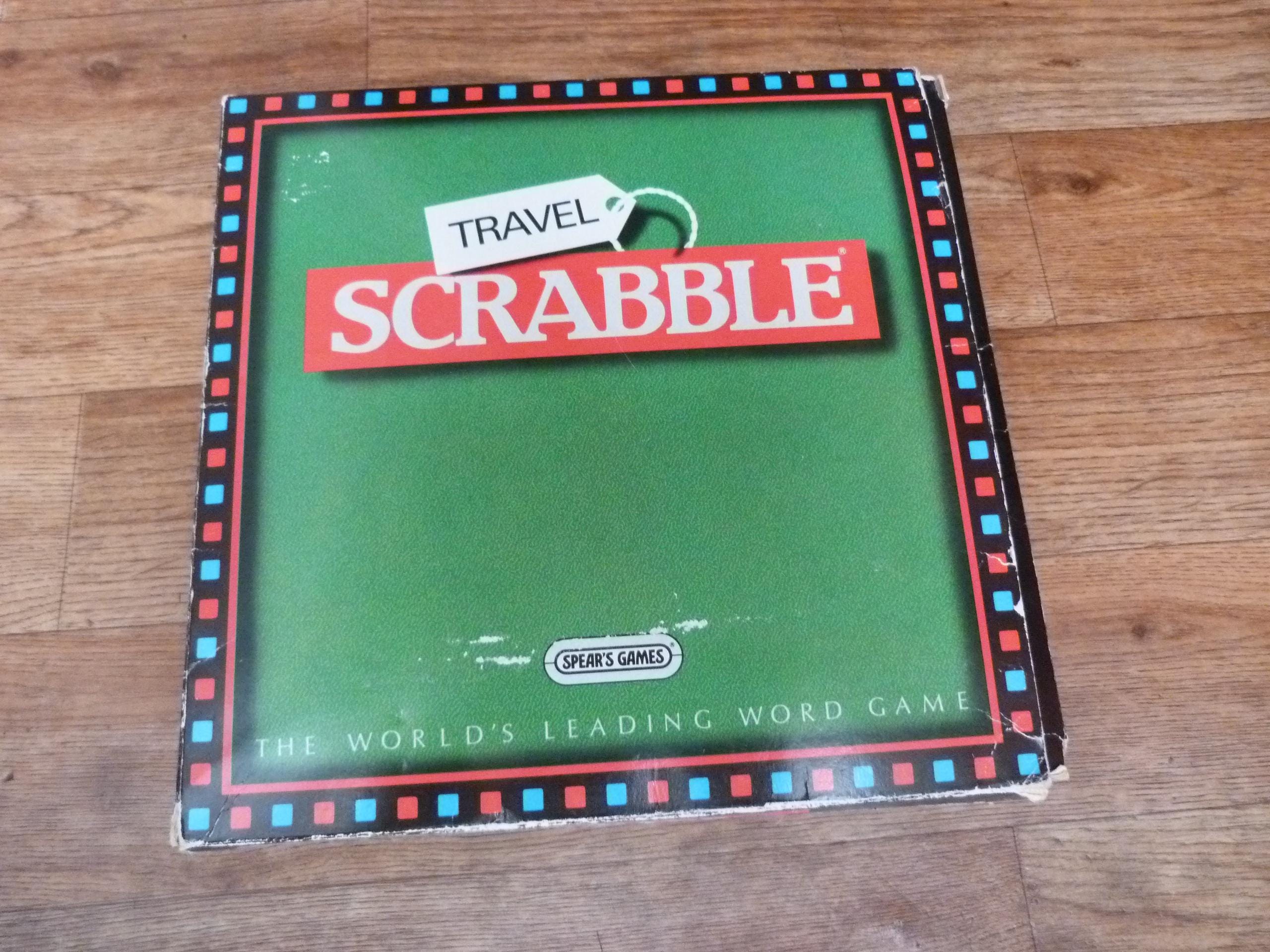 Ancien Scrabble De Voyage Vintage – Jeu Complet, Lettres Incluses, Boîte Rigide