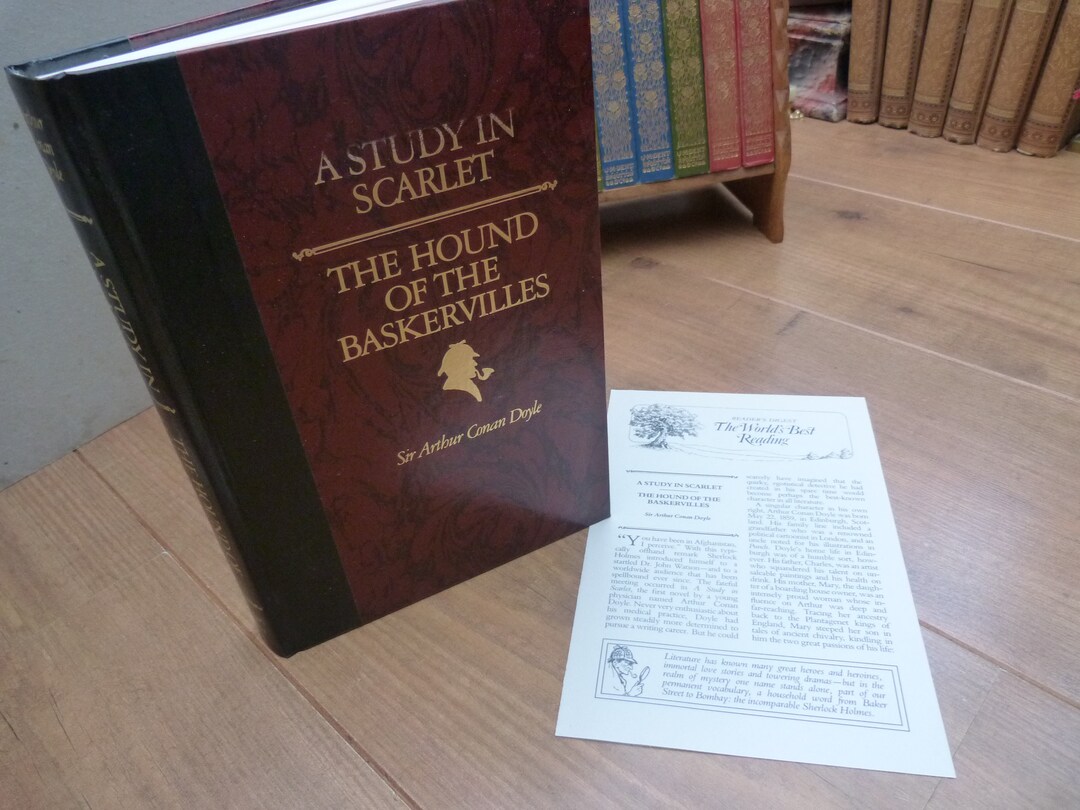 Sherlock Holmes Hound of the Baskervilles Study in Scarlet Hardback ...