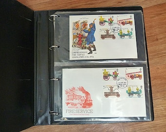 Great Britain 110+ Covers (82 Unaddressed First Day Covers) 1962-1980 in Cover Albums Walsall Birmingham Postmarks