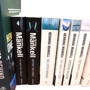 Henning Mankell Book Collection: 10 Vintage Wallander Murder Mystery Paperback Novels 2000s