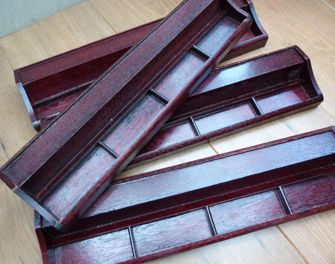 Vintage Mahjong Racks Set of 4 Hold Larger Tiles 15 3/4 Inches Long - Etsy