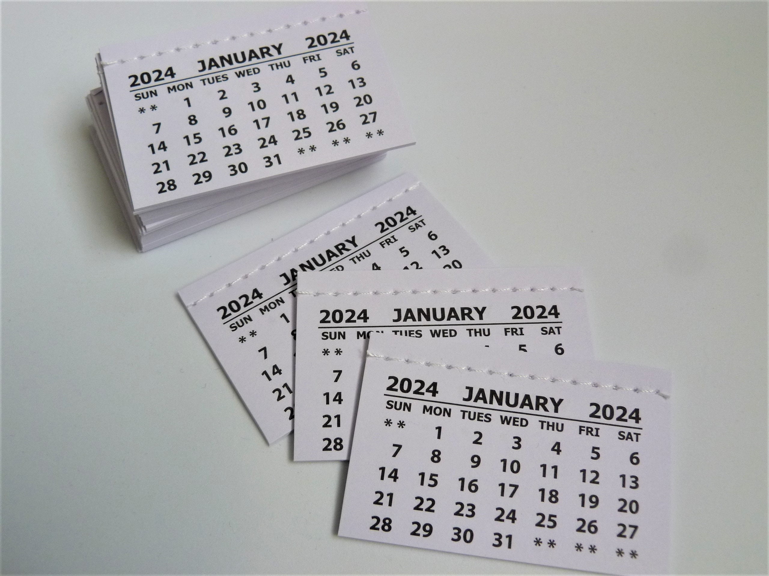 Small : 2001- - Lot de 6 petits calendriers de poche 2024