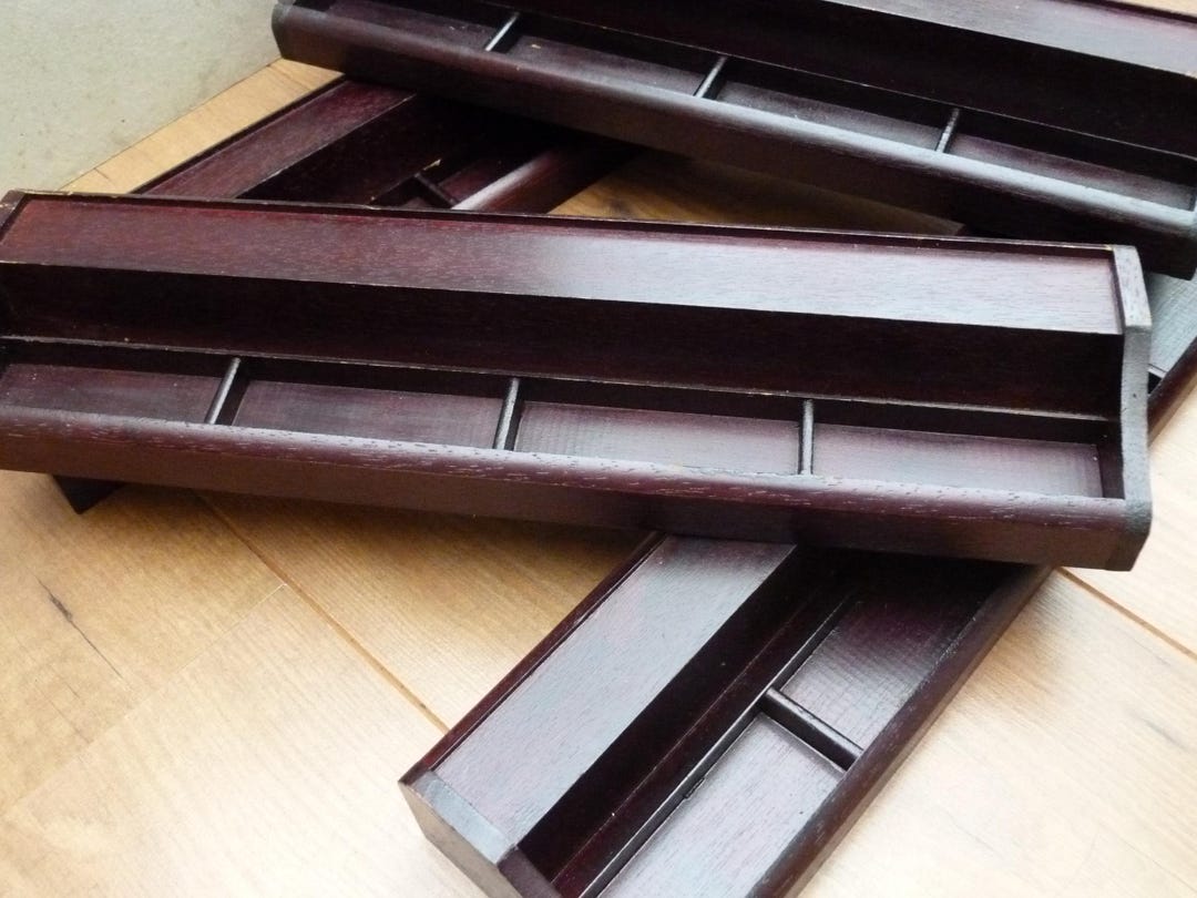 Vintage Mahjong Racks Set of 4 Hold Larger Tiles 15 3/4 Inches Long - Etsy