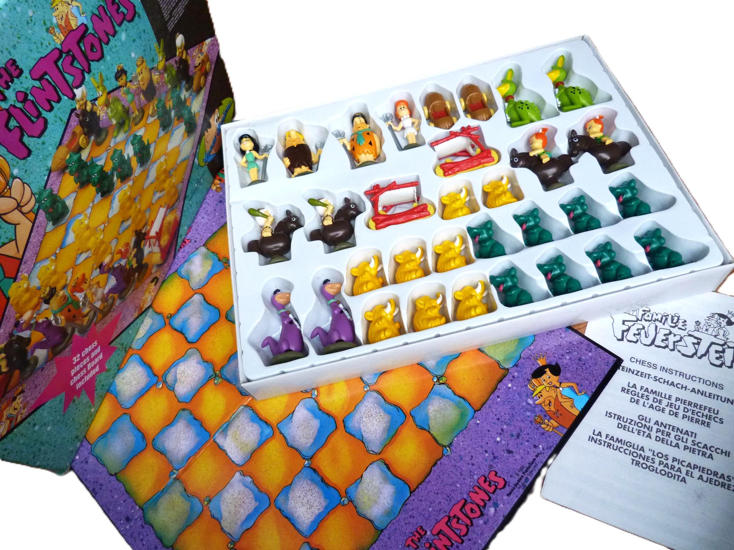 フリントストーン　チェス　レトロゲーム Flintstones Chess - Etsy