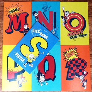 Alphabet Postcards Complete A-Z the Beano Comic Colourful Illustrations ...