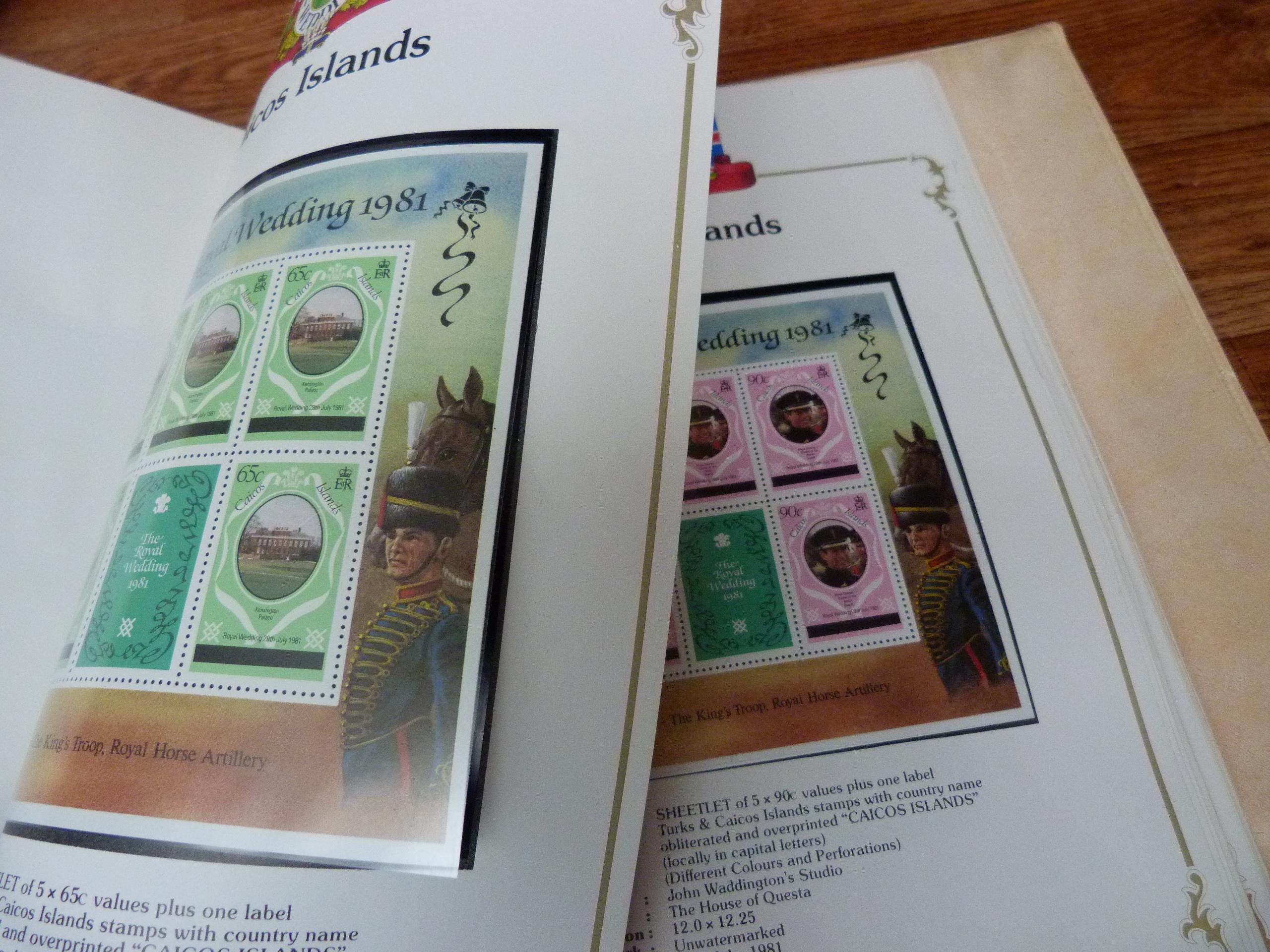 1981年 ロイヤルウェディング 記念切手セット チャールズ王子とダイアナ妃 1981年チャールズ皇太子とダイアナ妃のロイヤルウェディング記念切手
