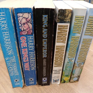Harry Harrison Lot of 6 Books Stars and Stripes and Hammer and Cross Trilogies Complete Alternate History First Edition Paperback Books