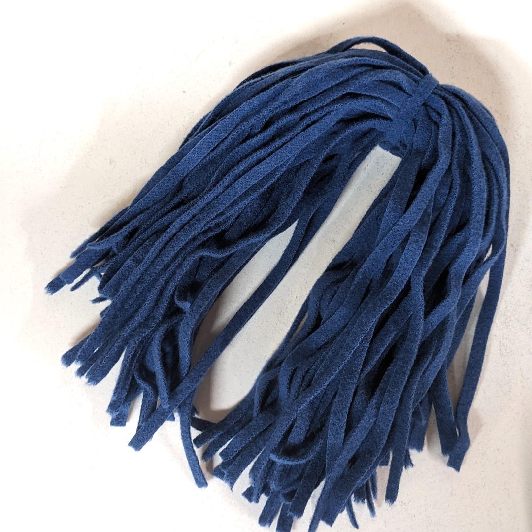 BRADFORD BLUE NE Wool Strips #5319 #8 Cut 18" Long 50 Ct. Dorr Mill for ...