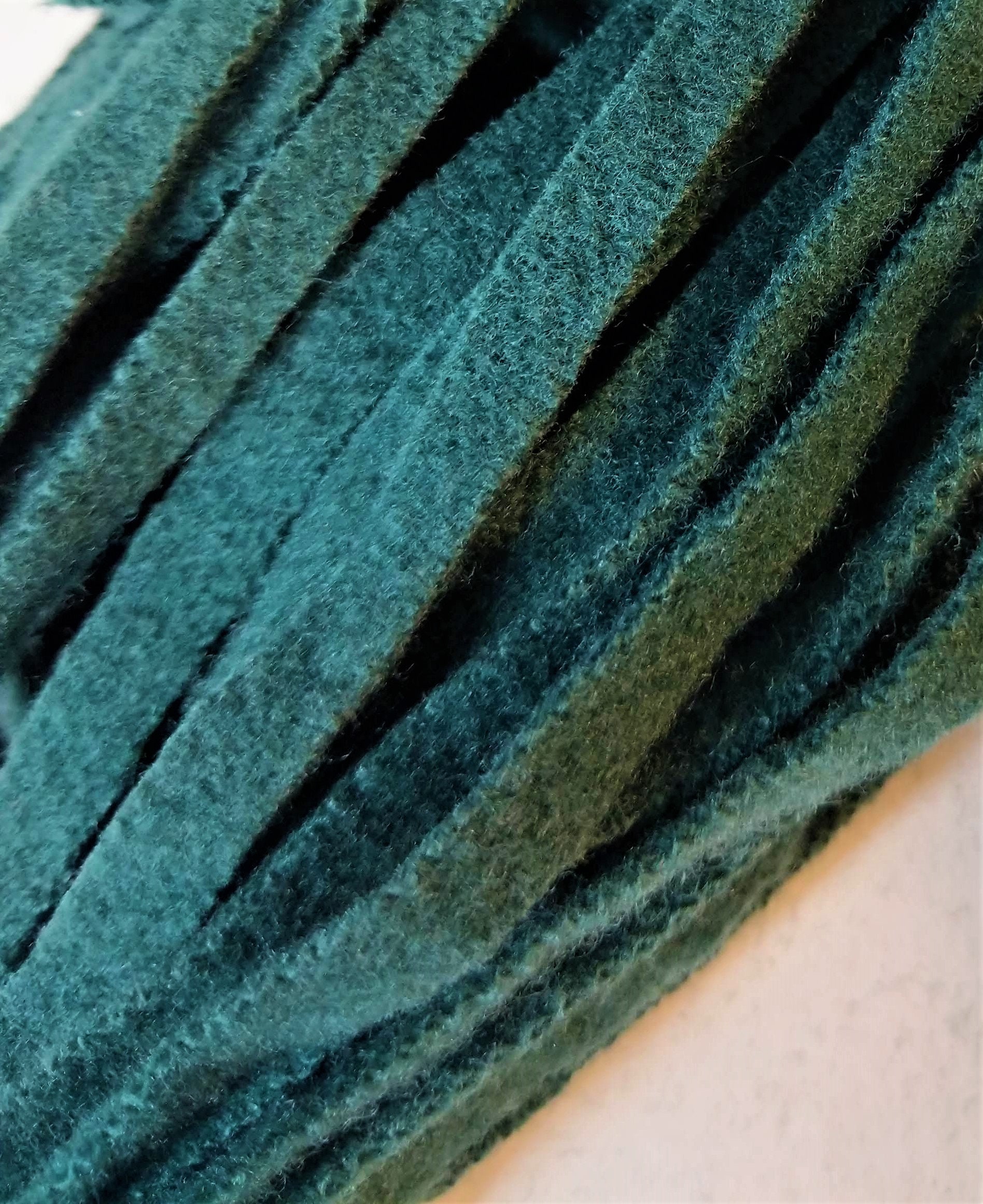 Rug Hooking Strips DEEP TEAL #8 Cut 50 Ct. 18" Long #1519 Dorr Mill ...